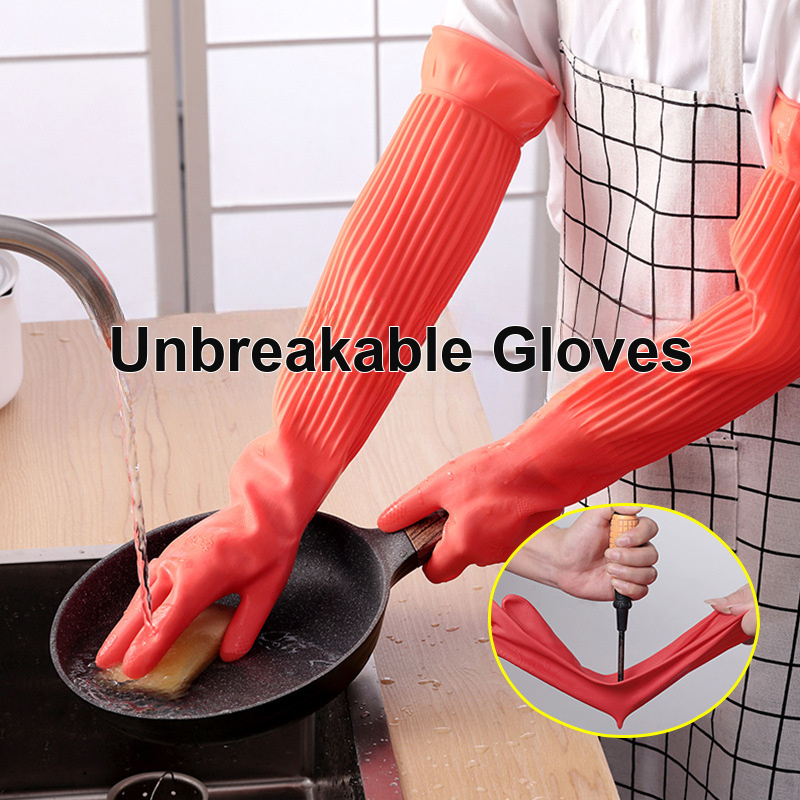 Rubber Glove Cleaning - Rubber Household Cleaning Gloves Water Resistant
