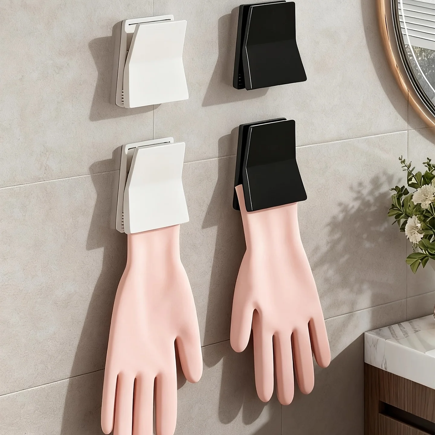 Rubber Glove Cleaning - Kitchen Rubber Glove Holder Dishwashing Gloves