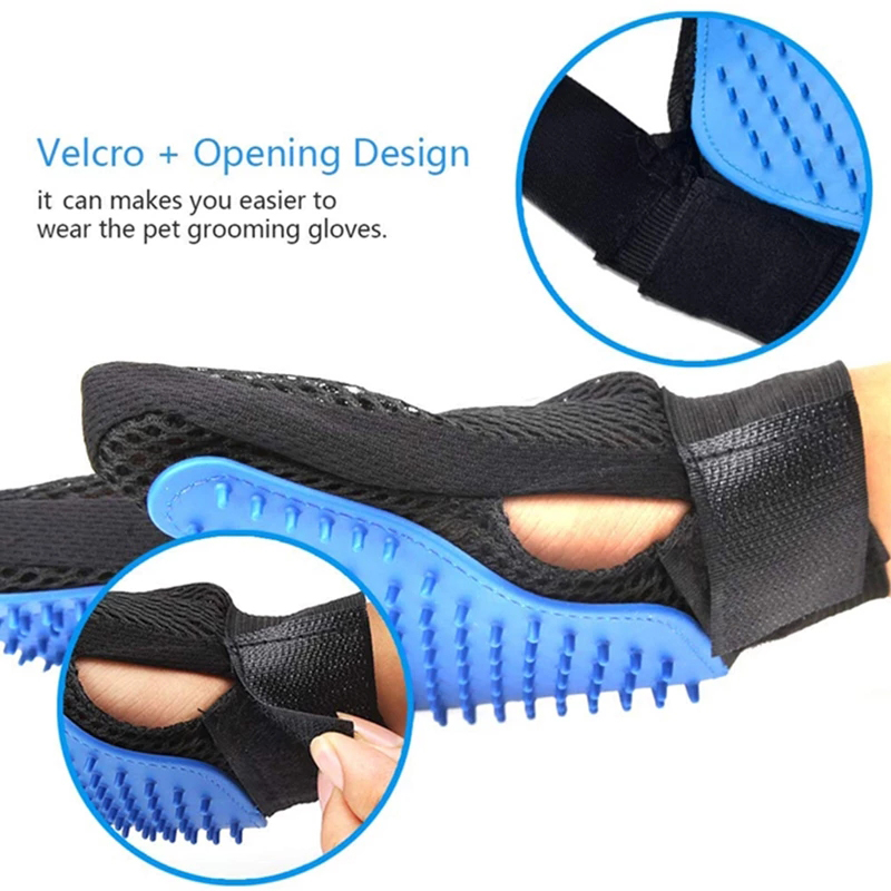 Pet Grooming Gloves Silicone B - Rubber Glove Cleaning review and price
