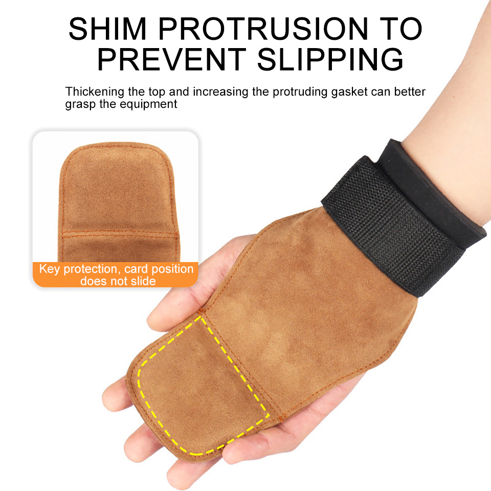 1Pcs Cowhide Gym Gloves Anti-S - Workout Glove Gym review and price