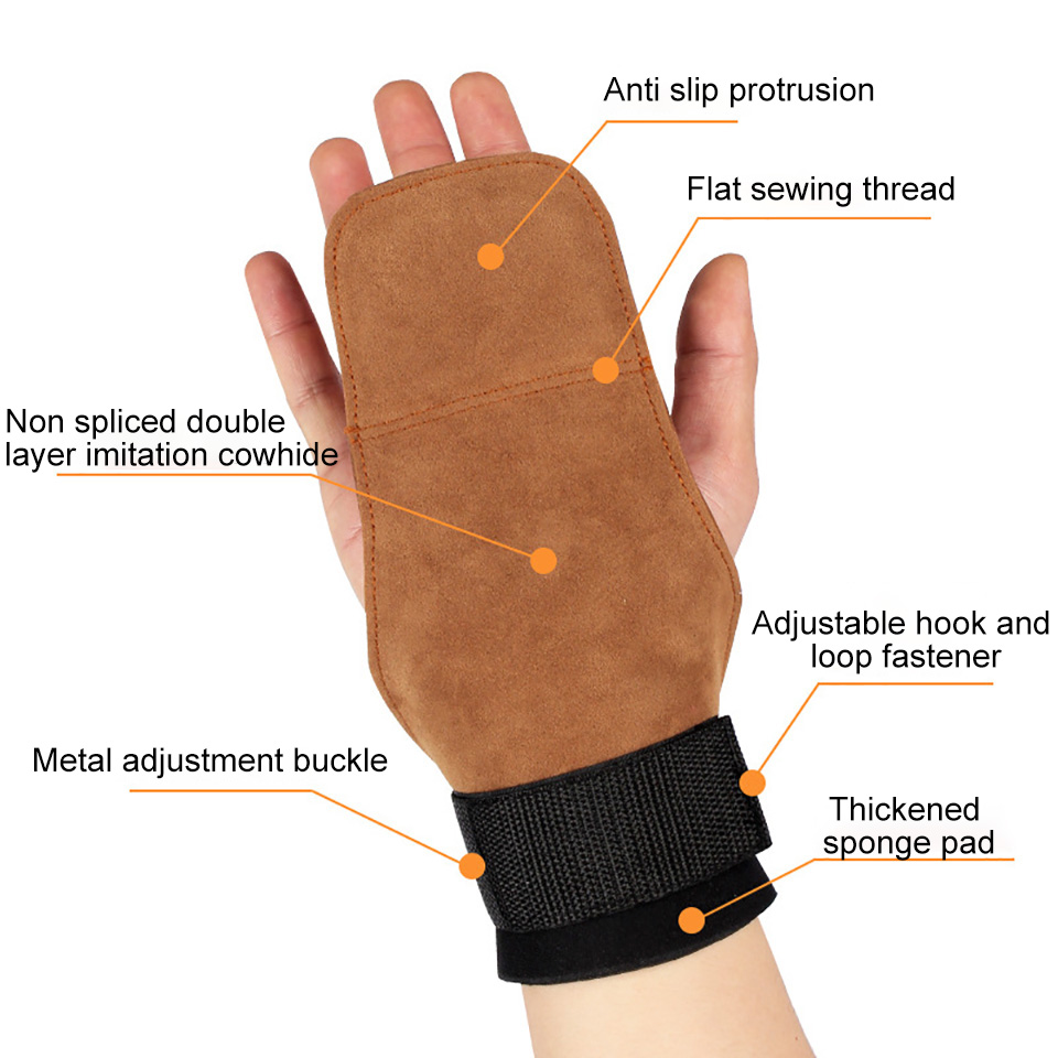 1Pcs Cowhide Gym Gloves Anti-S - Workout Glove Gym review and price