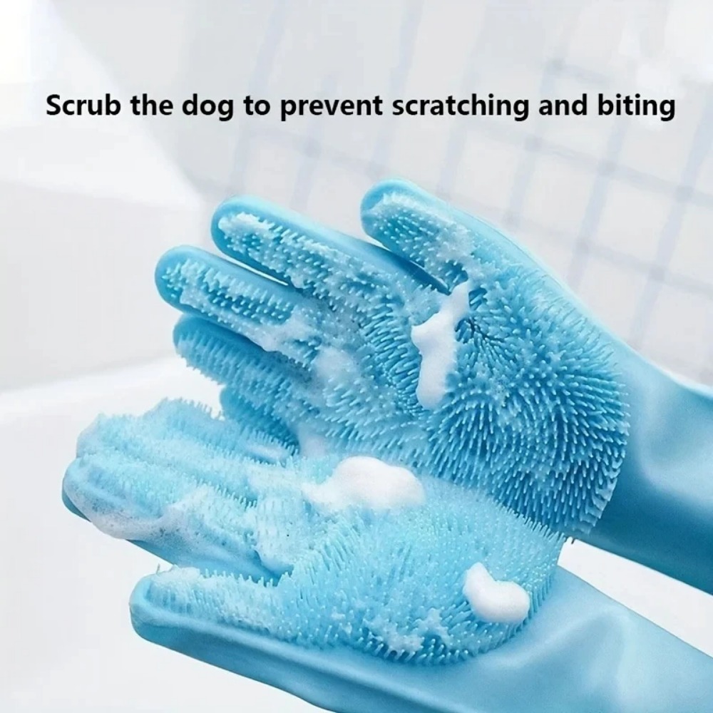 Silicone Pet Grooming Gloves,  - Rubber Glove Cleaning review and price