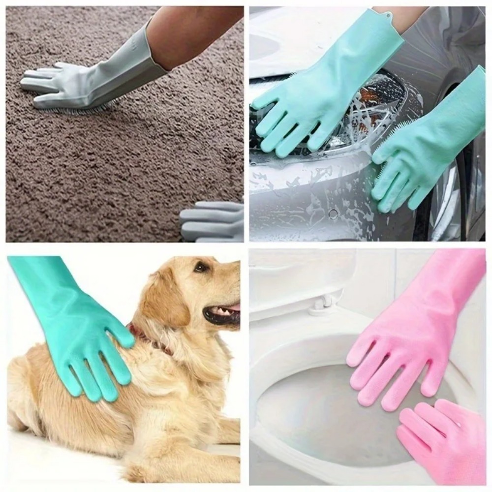 Silicone Pet Grooming Gloves,  - Rubber Glove Cleaning review and price